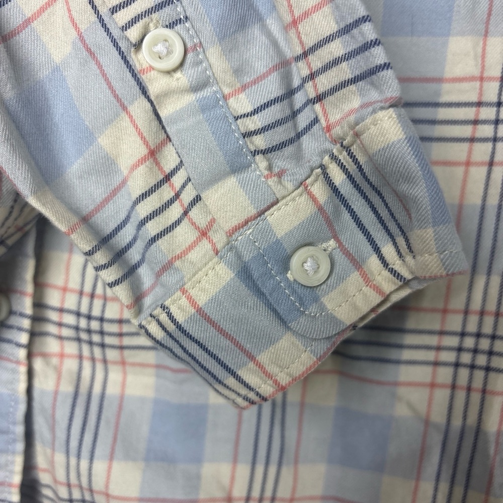 Levi's Blue and Cream Checkered Shirt - Picture 4 of 10